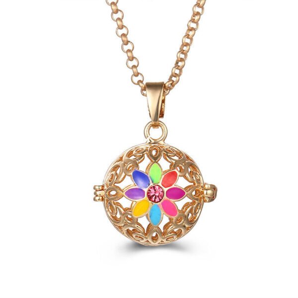 Aromatherapy Zircon Cage Necklace - Essential Oil Diffuser Pendant