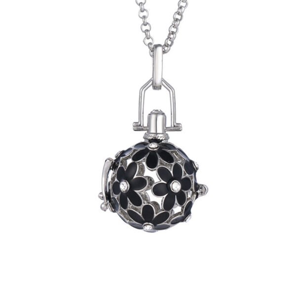 Aromatherapy Zircon Cage Necklace - Essential Oil Diffuser Pendant