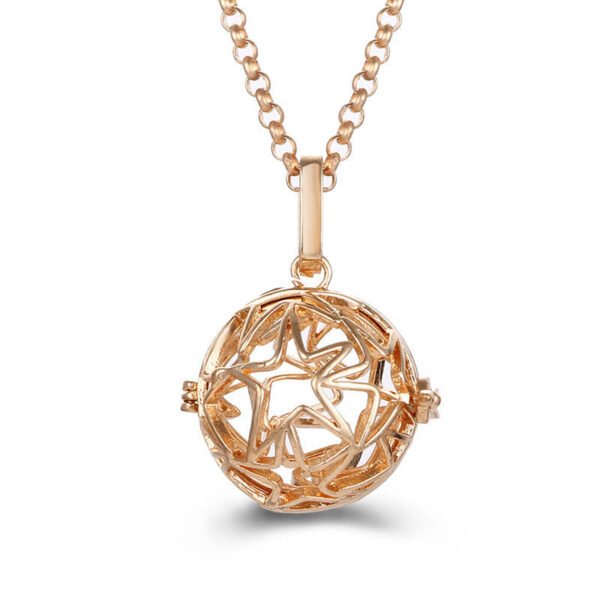 Aromatherapy Zircon Cage Necklace - Essential Oil Diffuser Pendant