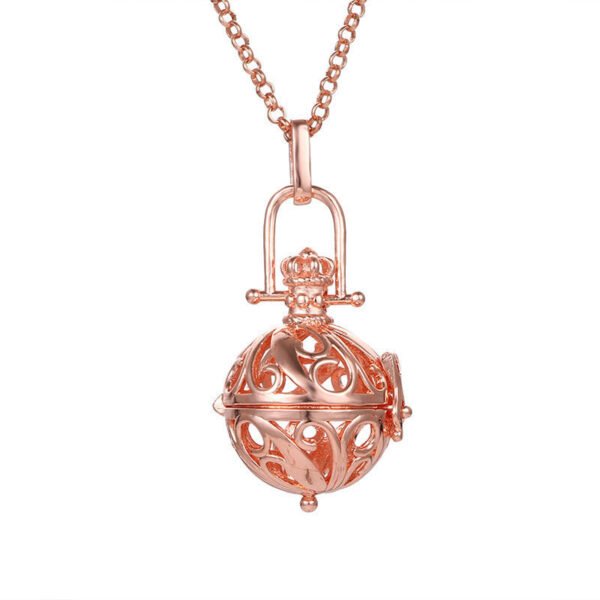 Aromatherapy Zircon Cage Necklace - Essential Oil Diffuser Pendant