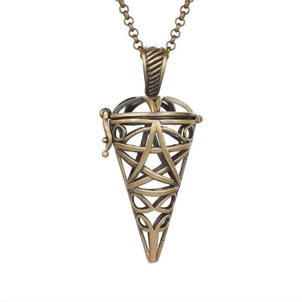Aromatherapy Zircon Cage Necklace - Essential Oil Diffuser Pendant