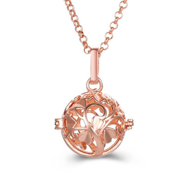 Aromatherapy Zircon Cage Necklace - Essential Oil Diffuser Pendant