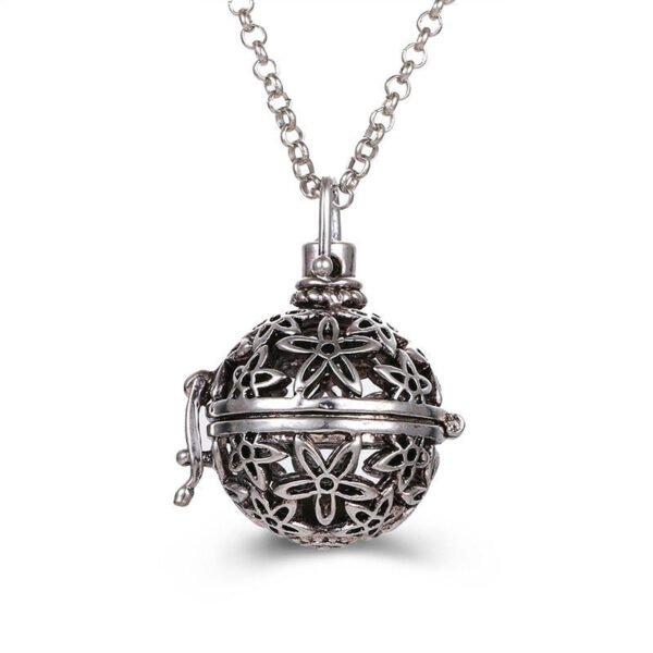 Aromatherapy Zircon Cage Necklace - Essential Oil Diffuser Pendant