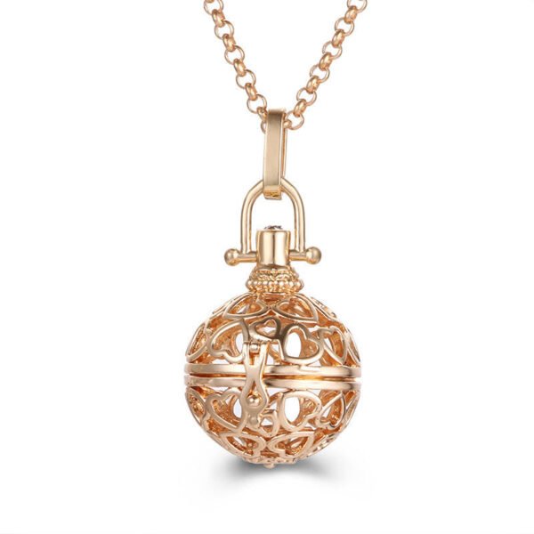 Aromatherapy Zircon Cage Necklace - Essential Oil Diffuser Pendant