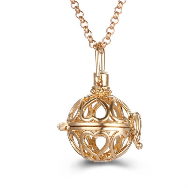 Aromatherapy Zircon Cage Necklace - Essential Oil Diffuser Pendant