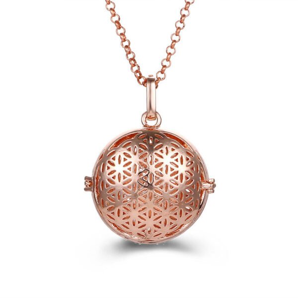 Aromatherapy Zircon Cage Necklace - Essential Oil Diffuser Pendant