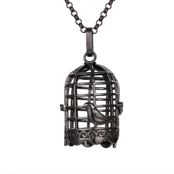 Aromatherapy Zircon Cage Necklace - Essential Oil Diffuser Pendant