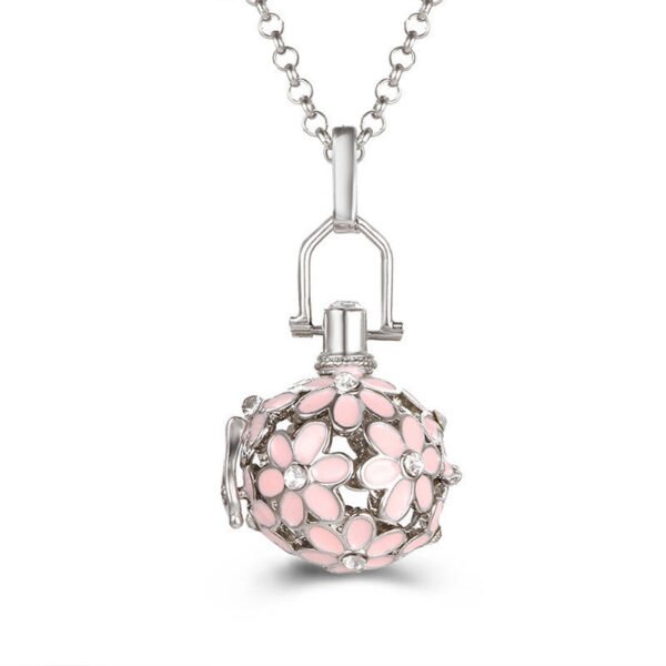 Aromatherapy Zircon Cage Necklace - Essential Oil Diffuser Pendant