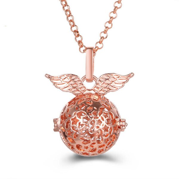 Aromatherapy Zircon Cage Necklace - Essential Oil Diffuser Pendant
