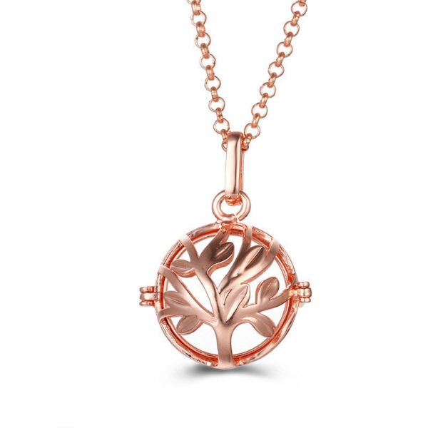 Aromatherapy Zircon Cage Necklace - Essential Oil Diffuser Pendant