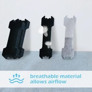 Black Anti-Snoring Nasal Strips – Breath Support Sleep Aid