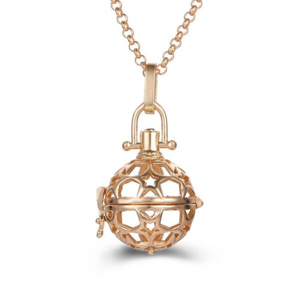 Aromatherapy Zircon Cage Necklace - Essential Oil Diffuser Pendant