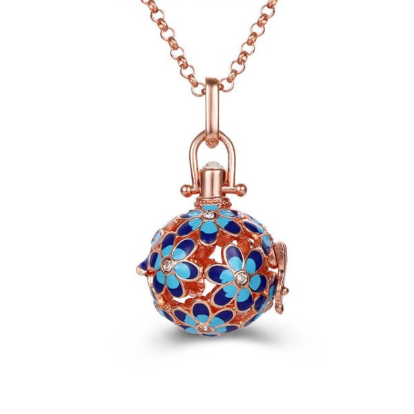 Aromatherapy Zircon Cage Necklace - Essential Oil Diffuser Pendant