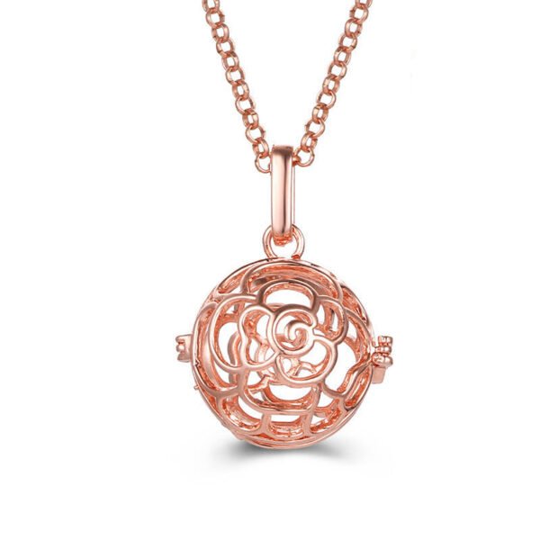Aromatherapy Zircon Cage Necklace - Essential Oil Diffuser Pendant