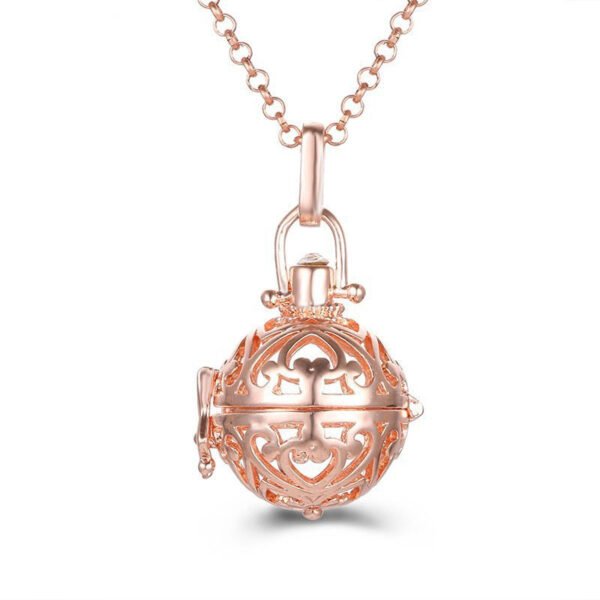 Aromatherapy Zircon Cage Necklace - Essential Oil Diffuser Pendant
