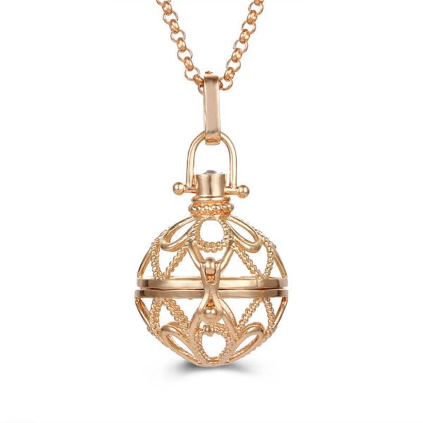 Aromatherapy Zircon Cage Necklace - Essential Oil Diffuser Pendant